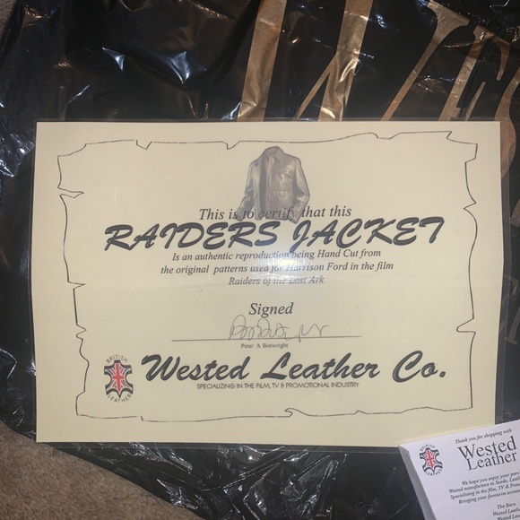 Wested Leather Indiana Jones Jacket - Picture 9 of 16